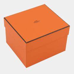 Pre Owned وعاء سكر هيرمس أبيض / أزرق بورسلين