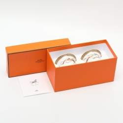 Pre Owned Hermès Porcelain White Cheval d'Orient No.1 Mini Cup Set