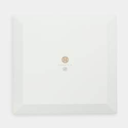 Pre Owned Hermès Porcelain White Mosaique au 24 No. 5 Square Plate