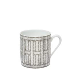 Hermes Mosaique au 24 Platinum Coffee Cup & Saucer Set