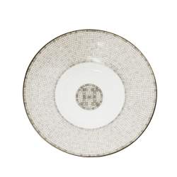 Hermes Mosaique au 24 Platinum Coffee Cup & Saucer Set