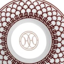 Hermes Rouge H Deco Coffee Cup And Saucer 4-Piece Set