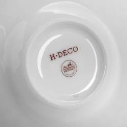 Hermes Rouge H Deco Coffee Cup And Saucer 4-Piece Set