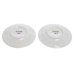 Hermes Blue Porcelain Chaine d'Ancre 4-Piece Tea Cup And Saucer Set