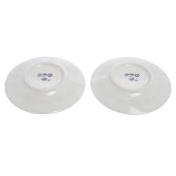 Hermes Blue Porcelain Chaine d'Ancre 4-Piece Tea Cup And Saucer Set
