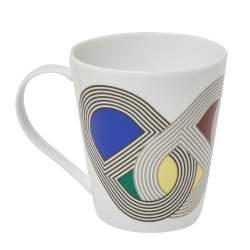 Hermès White Porcelain Rallye 24 Mug