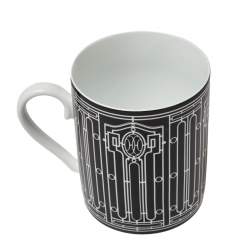 Pre Owned Hermès Black Porcelain H Deco Mug