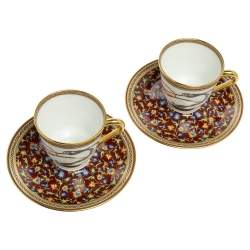 Hermes Cheval d' Orient Coffee Cup and Saucer Set
