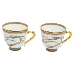 Hermes Cheval d' Orient Coffee Cup and Saucer Set