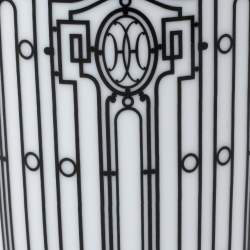 Pre Owned Hermès White/Black Porcelain H Deco Mug