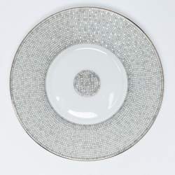Hermes Mosaique au 24 Platinum Tea Cup & Saucer Set