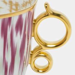 Hermes Voyage En Ikat Tall Cup and Saucer