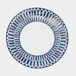 Hermès Bleus d’Ailleurs Indigo & White Porcelain Dessert Plates Set of 2