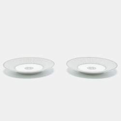 Hermes Mosaique AU 24 Platinum Tea Cup And Saucer Set