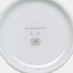 Hermes Mosaique AU 24 Platinum Tea Cup And Saucer Set
