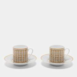 Hermès Mosaique au 24 Gift Set Teapot and 2 Cups