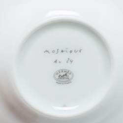 Hermes Mosaique AU 24 Gold Coffee Cup And Saucer Set