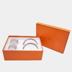 Hermes H Deco Rouge Tea Cup and Saucer Set