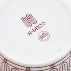 Hermes H Deco Rouge Tea Cup and Saucer Set