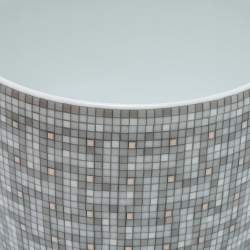 Pre Owned Hermès Mosaique AU 24 Platinum Tea Cup & Saucer Set