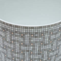 Hermes Mosaique AU 24 Platinum Tea Cup And Saucer Set