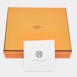 Pre Owned Hermes Mosaique au 24 Platinum n°2 Square Plate