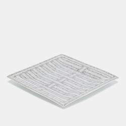 Pre Owned Hermes Mosaique au 24 Platinum n°2 Square Plate