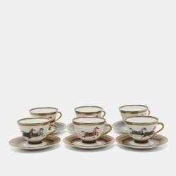 Hermes Cheval D'Orient n°6 Tea Cup and Saucer Set