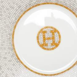 Hermès Mosaique AU 24 Gold Tea Cup and Saucer Set