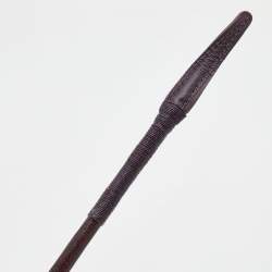 Hermes Iris Chevre Leather And Hackberry Wood Kelly Caleche Dressage Stick
