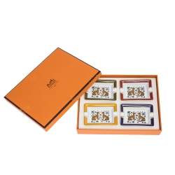 Hermes Porcelain Mini Ashtray Set