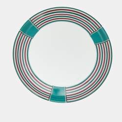 Pre Owned Hermès Attelage Or Porcelain Plate