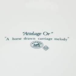 Pre Owned Hermès Attelage Or Porcelain Bowl