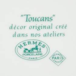 Pre Owned Hermès Toucans Porcelain Serving Plate