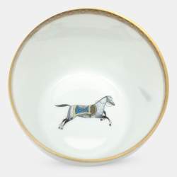 Pre Owned Hermès Porcelain Celestial Blue Cheval d'Orient Tumbler
