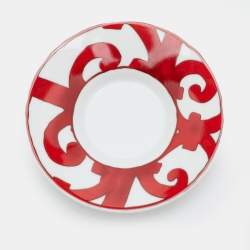 Pre Owned Hermès Red Balcon du Guadalquivir Coffee Cup & Saucer Set of 6