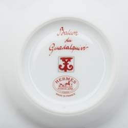 Pre Owned Hermès Red Balcon du Guadalquivir Coffee Cup & Saucer Set of 6