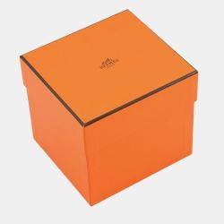 Pre Owned HERMES H Deco Bowls (Set of 2) White/BlackP037084P Porcelain Size 12.5 cm