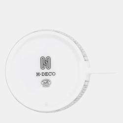 Pre Owned HERMES Teacup & Saucer H Deco Pair Set White/BlackP037016P Porcelain Size 7.8 cm