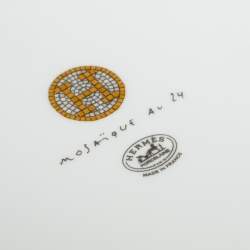 Hermes Gold Mosaique Au 24 Square Plate