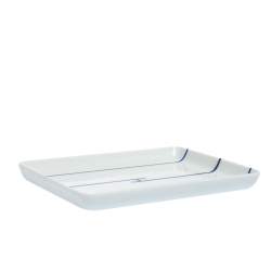 Hermes White & Blue Rythme Porcelain Tray