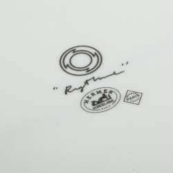 Hermes White & Blue Rythme Porcelain Tray
