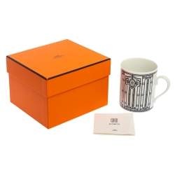 Hermes Porcelain H Deco Mug