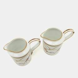 Hermes White Cheval d'Orient Creamer Set of 2