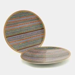 Hermes Multicolor Cheval D'Orient Presentation Plates Set f 11