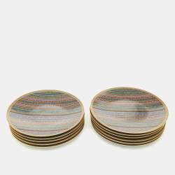 Hermes Multicolor Cheval D'Orient Presentation Plates Set f 11