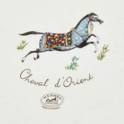 Hermès Multicolor Cheval d’Orient Printed Porcelain Tart Platter