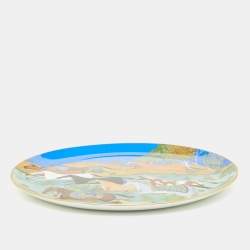 Hermès Multicolor Cheval d’Orient Printed Porcelain Tart Platter