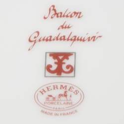 Hermès Balcon du Guadalquivir Tea Cup and Saucer Set of 4