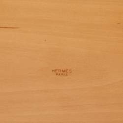 Hermes Oak Wood Atrium Square Change Tray Set